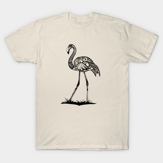 The flamingo sharpie art T-Shirt by KreartHub